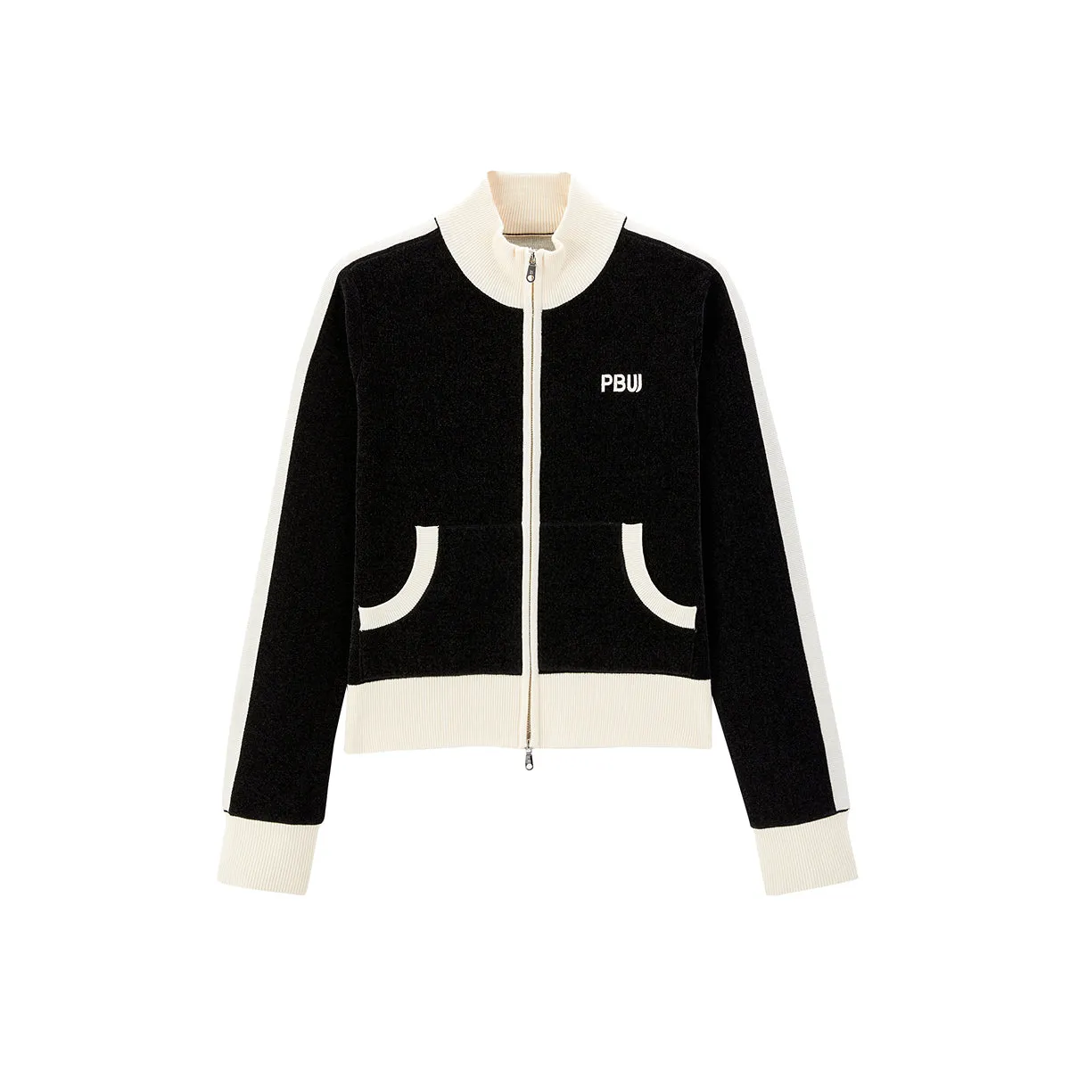 Women's Chenille Contrast Color Knit Sweatshirt sold by PEACEBIRD