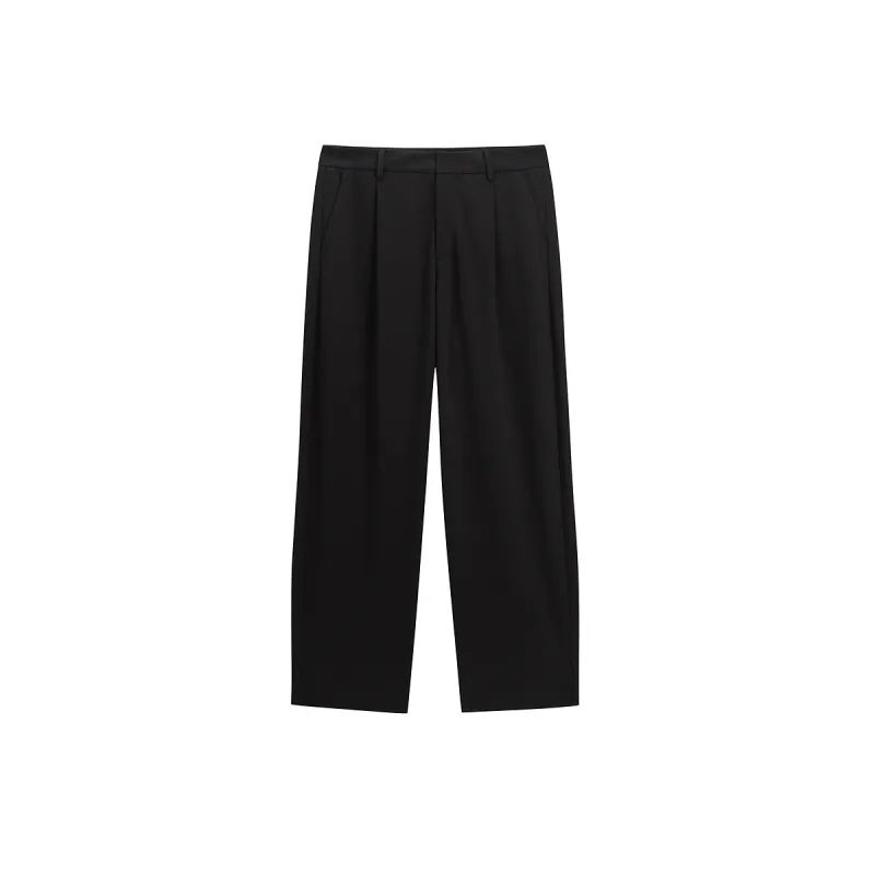 Men's Solid Straight Trousers sold by PEACEBIRD