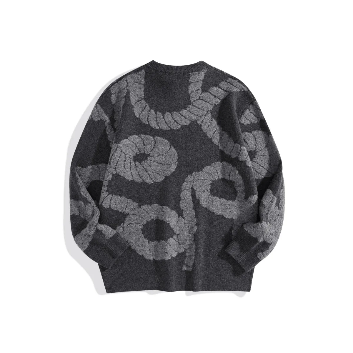 Men's Patterned Jacquard Sweatshirt sold by PEACEBIRD product image thumbnail 3