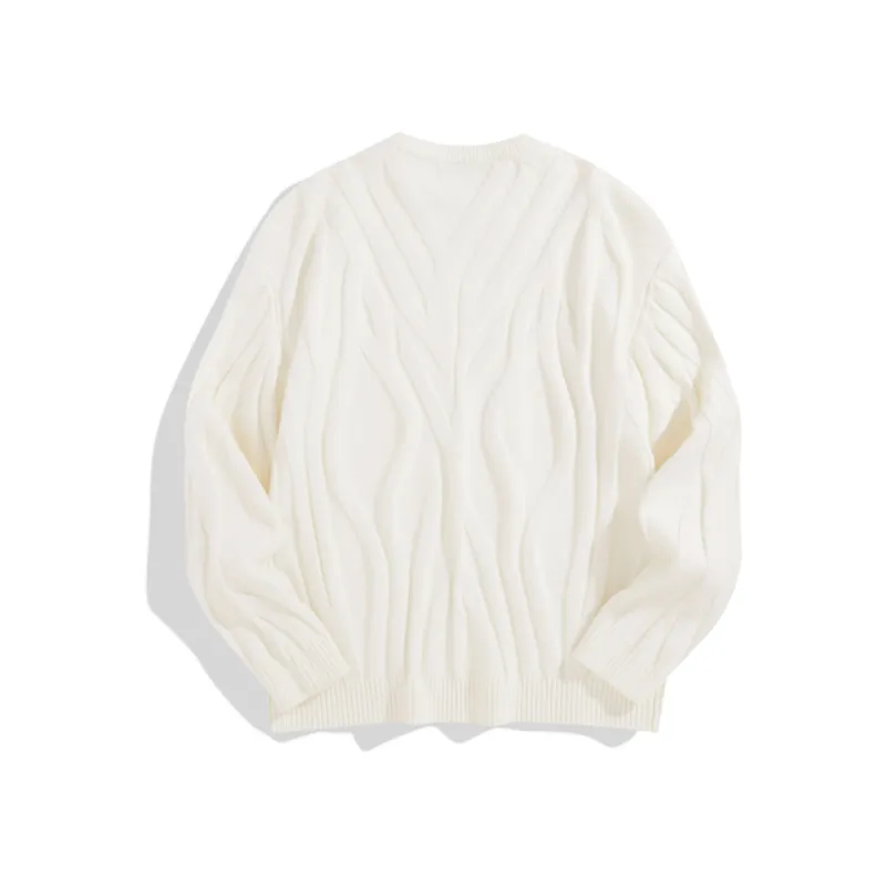 Men's Textured Jacquard Sweatshirt sold by PEACEBIRD