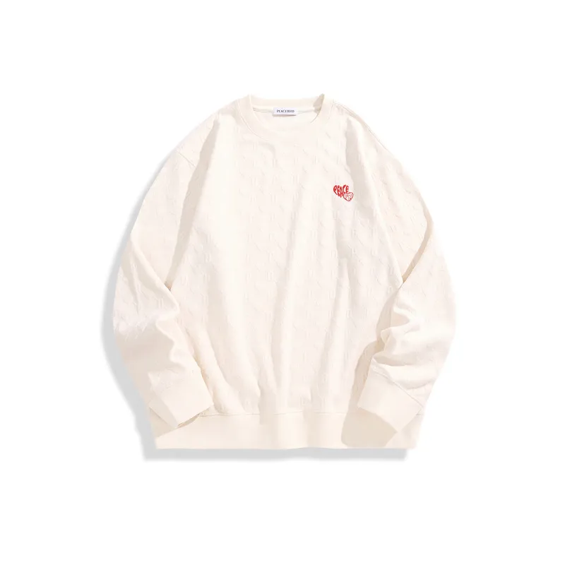 Men's Jacquard Round Neck Sweatshirt sold by PEACEBIRD