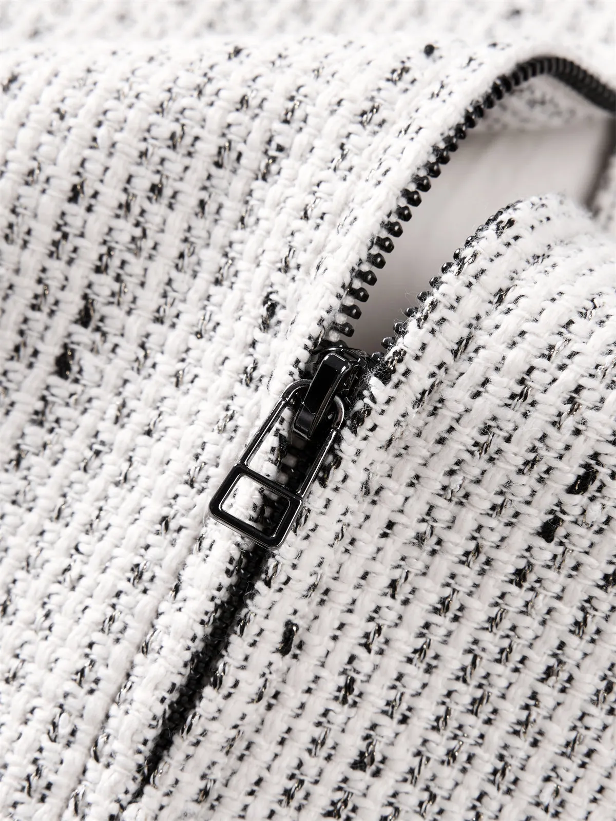 Men's Tweed Texture Jacket sold by PEACEBIRD product image thumbnail 4