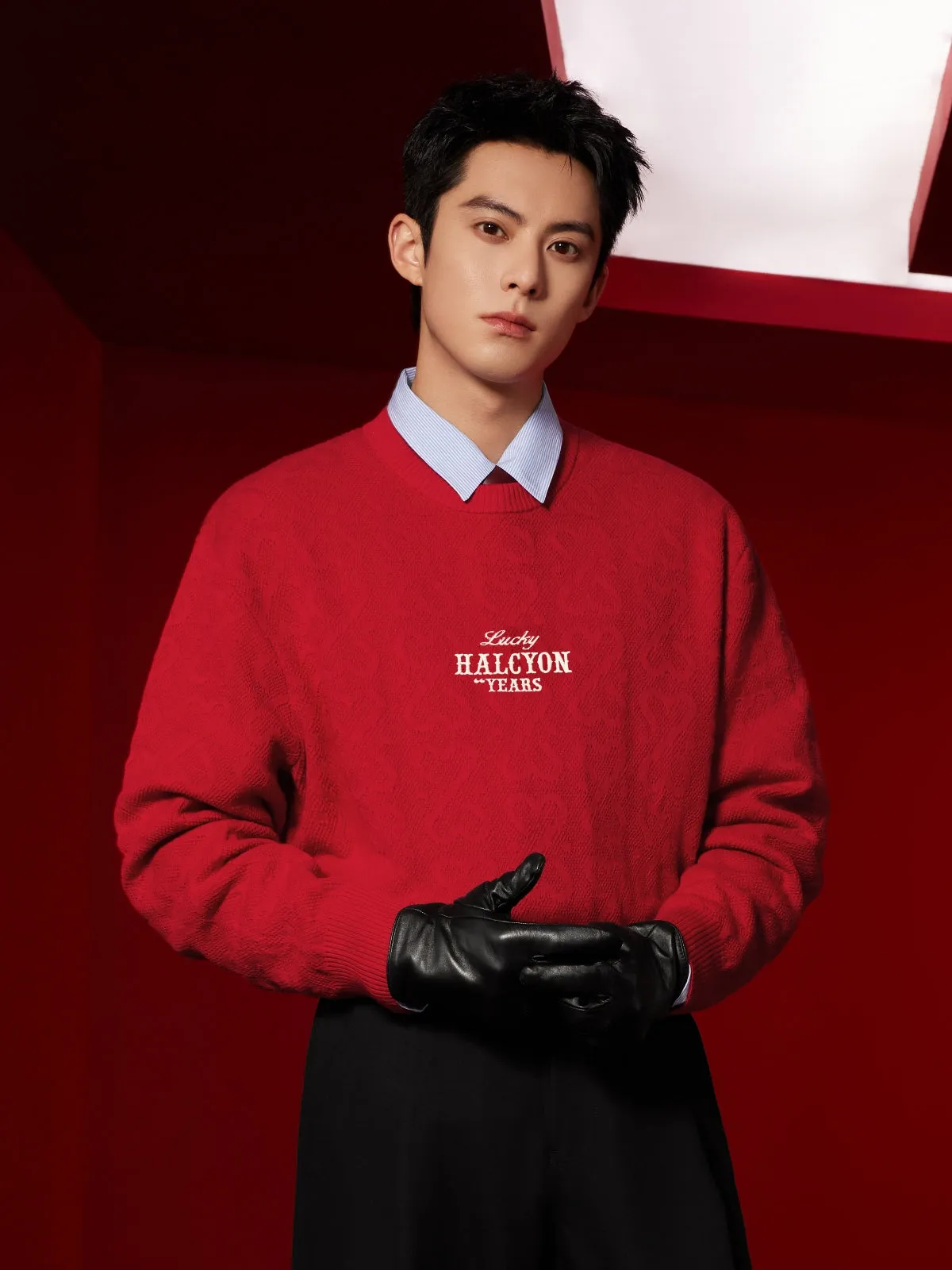 Men's Patterned Jacquard Sweater sold by PEACEBIRD product image thumbnail 2