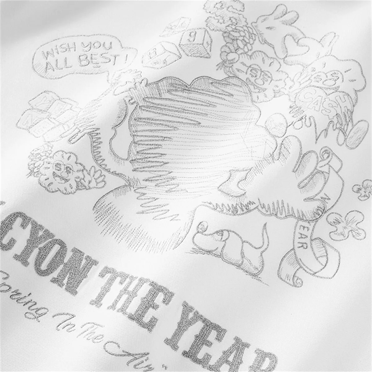 Men's Patterned Embroideried Hoodie sold by PEACEBIRD product image thumbnail 5