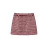 Women's A-line Raw Edge High Waist Skirt sold by PEACEBIRD