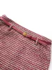 Women's A-line Raw Edge High Waist Skirt sold by PEACEBIRD