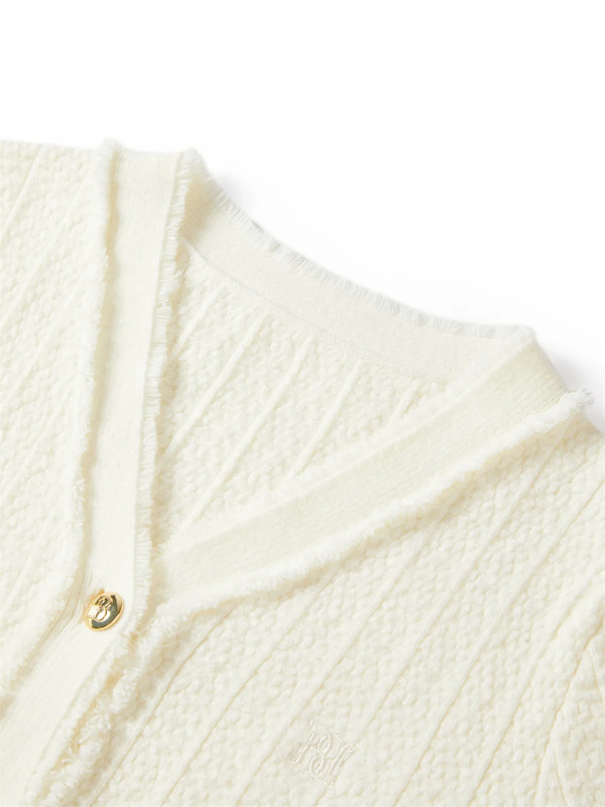 Women's Raw Edge Tweed Jacket sold by PEACEBIRD product image thumbnail 4