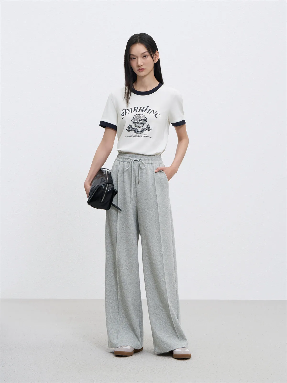 Women's High Waist Long Wide Leg Pants sold by PEACEBIRD product image thumbnail 4