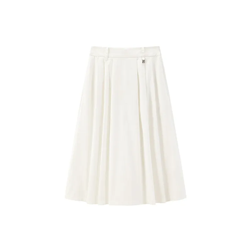 Women's High Waist A-Line Maxi Skirt sold by PEACEBIRD