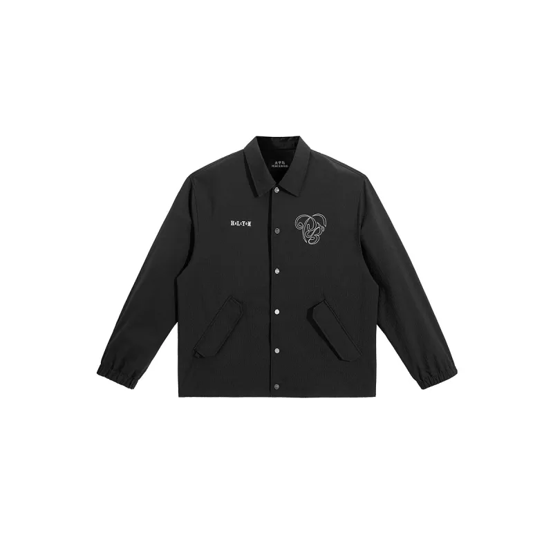 Men's Embroidered Textured Jacket sold by PEACEBIRD