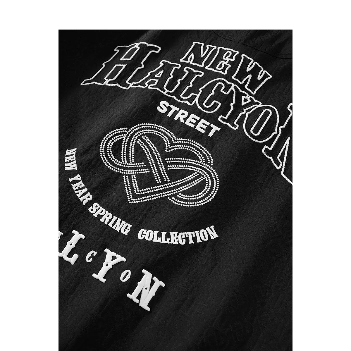 Men's Embroidered Textured Jacket sold by PEACEBIRD product image thumbnail 5