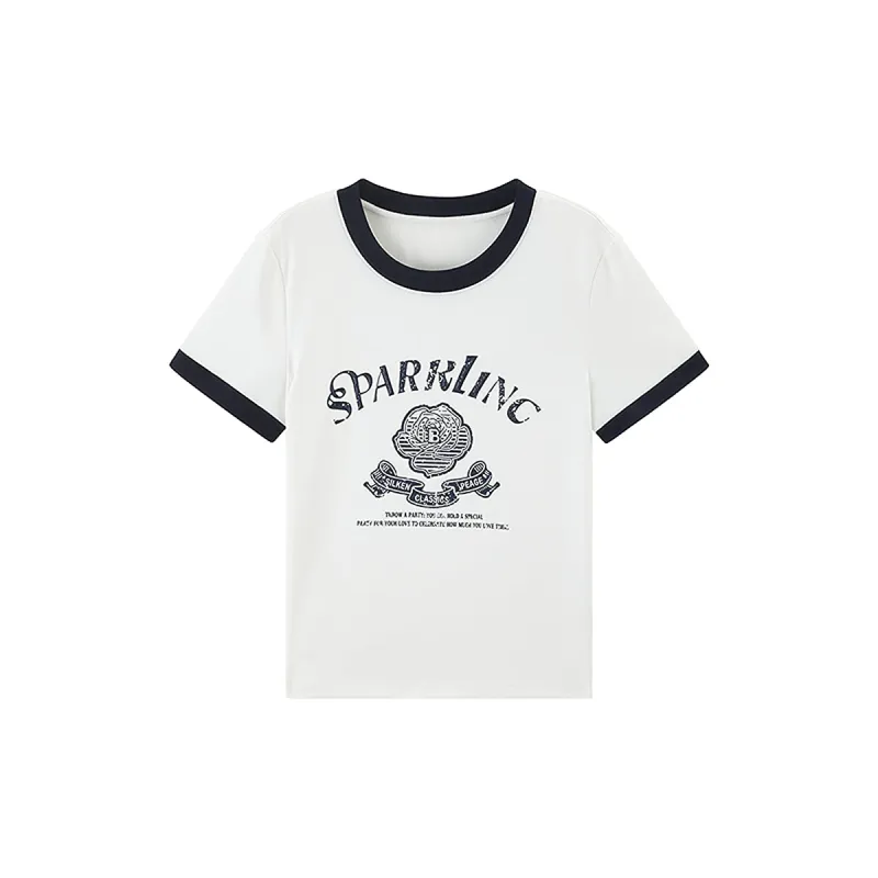 Women's Straight Shoulder Graphic T-shirt sold by PEACEBIRD