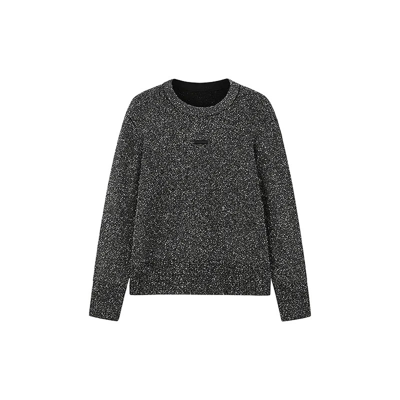Women's Heavy Machinery-crafted Sequin Knit Pullover sold by PEACEBIRD