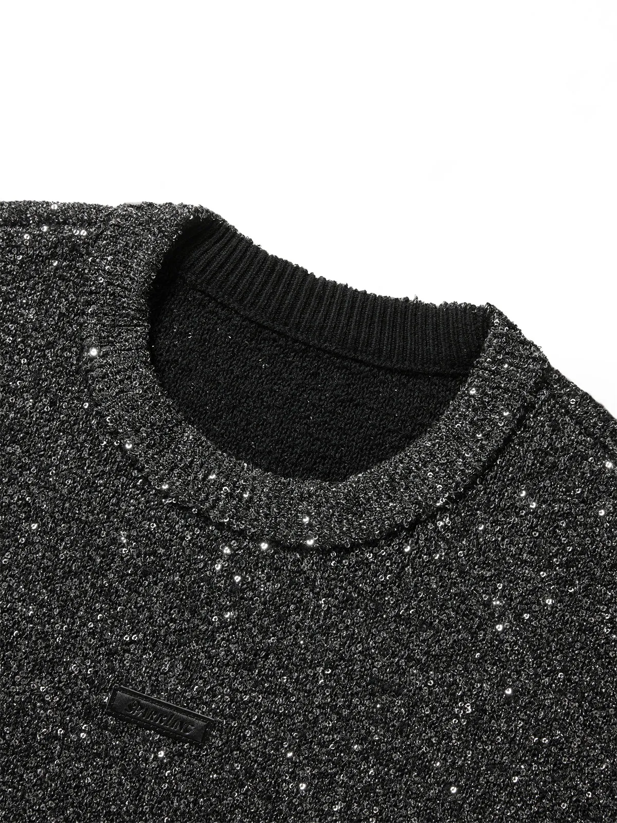 Women's Heavy Machinery-crafted Sequin Knit Pullover sold by PEACEBIRD product image thumbnail 4
