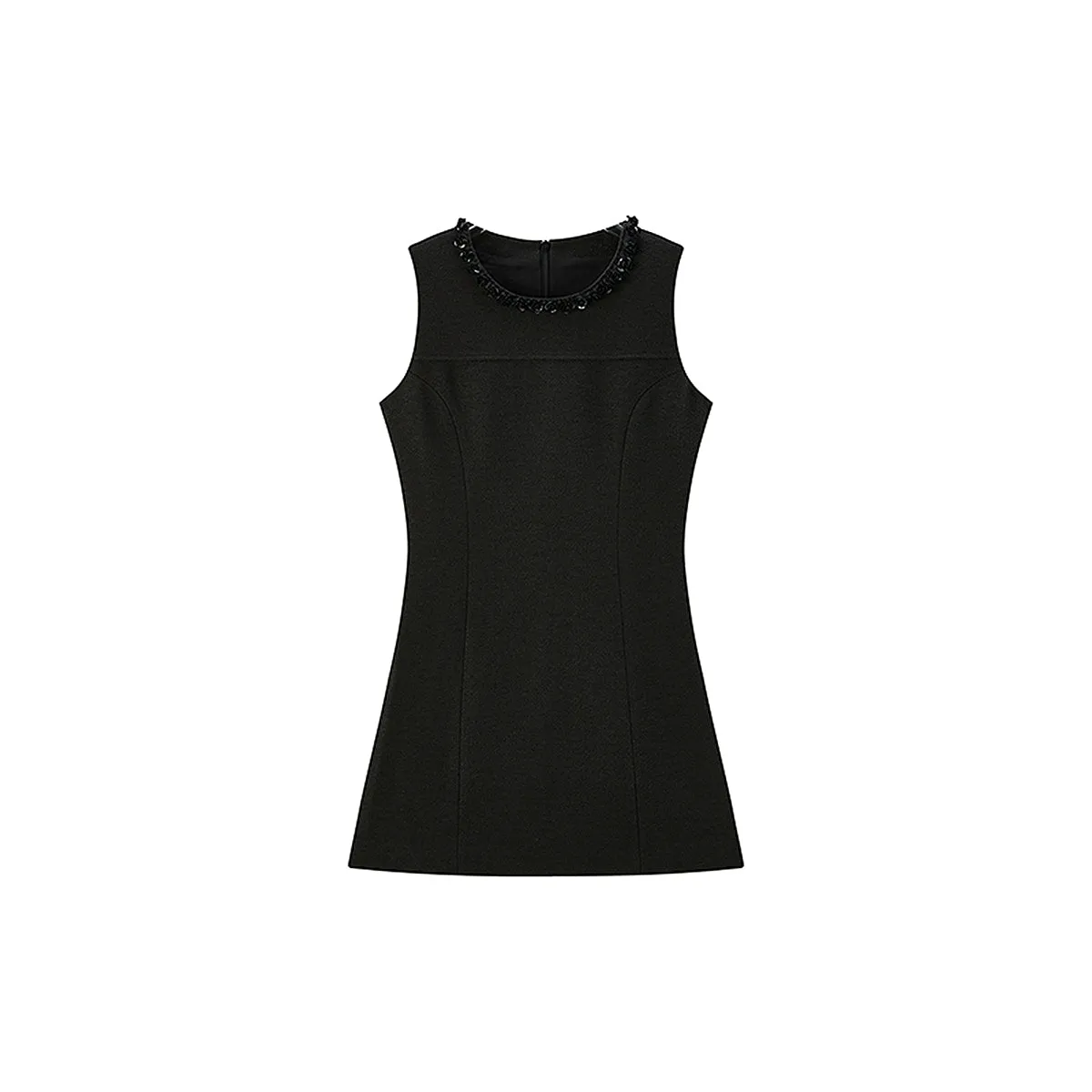 Women's Beaded Neck Sleeveless Dress sold by PEACEBIRD