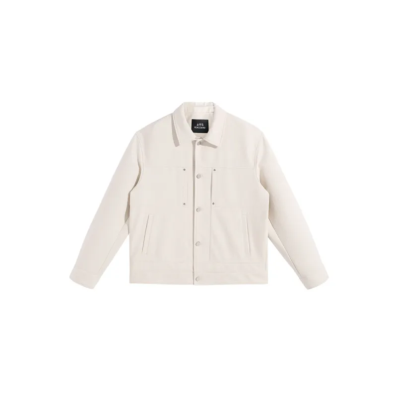 Men's Solid Jacquard Jacket sold by PEACEBIRD