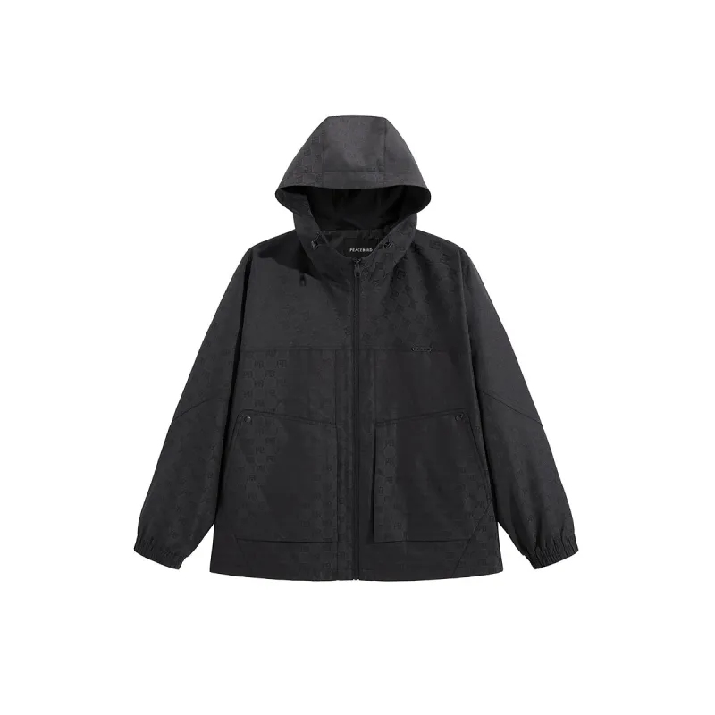 Men's Patterned Jacquard Hooded Jacket sold by PEACEBIRD