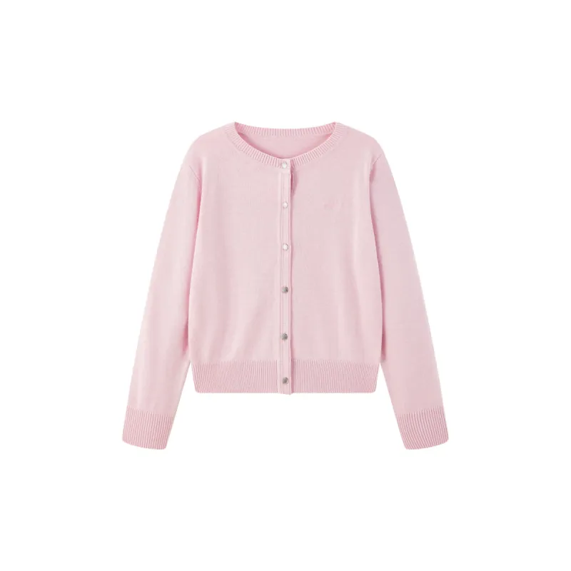 Women's Wool-Blend Soft Embroidered Cardigan sold by PEACEBIRD