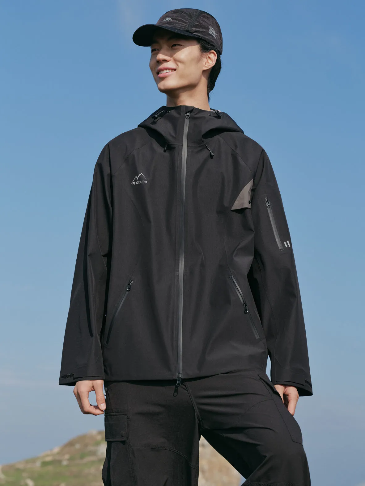 Men's Waterproof Outdoor Hard Shell Jacket sold by PEACEBIRD product image thumbnail 2
