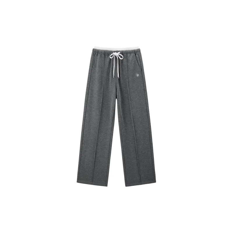 Women's Spliced High Waist Straight Pants sold by PEACEBIRD