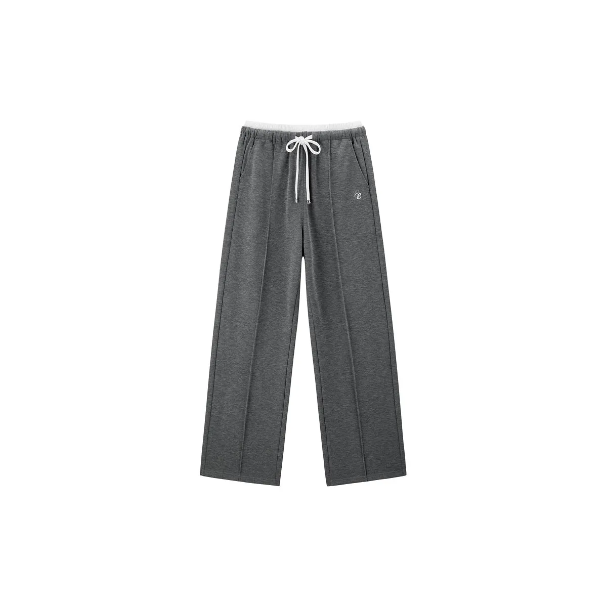Women's Spliced High Waist Straight Pants sold by PEACEBIRD