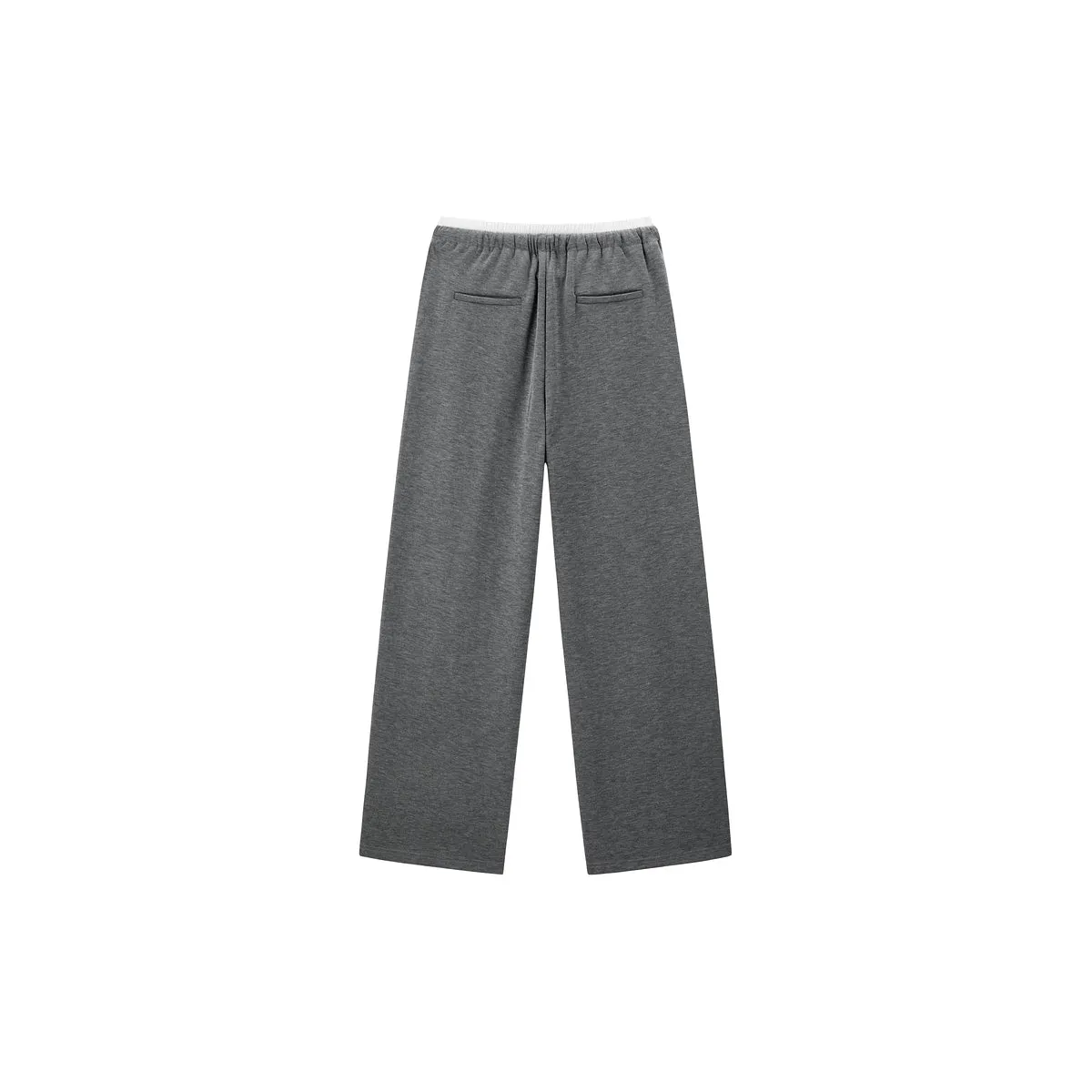 Women's Spliced High Waist Straight Pants sold by PEACEBIRD product image thumbnail 2