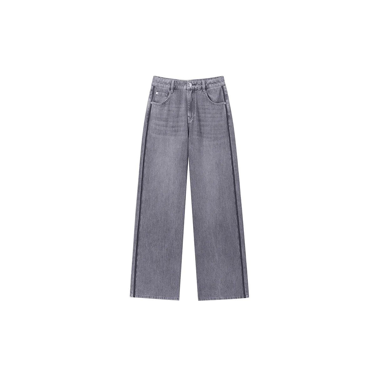 Women's Washed Straight Jeans sold by PEACEBIRD