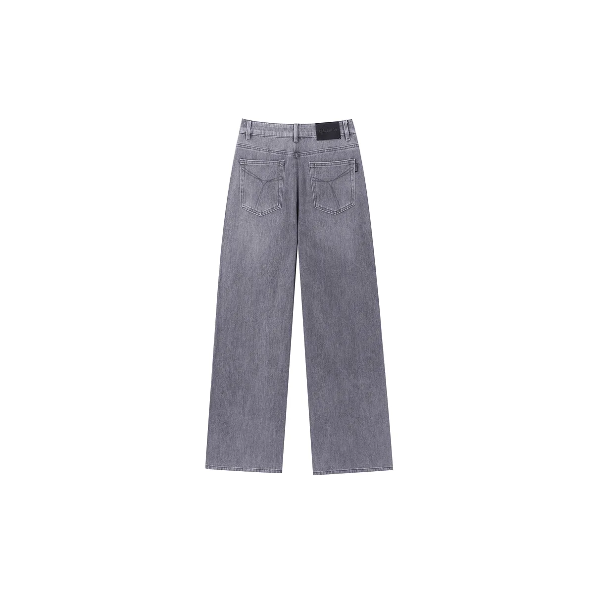 Women's Washed Straight Jeans sold by PEACEBIRD product image thumbnail 3