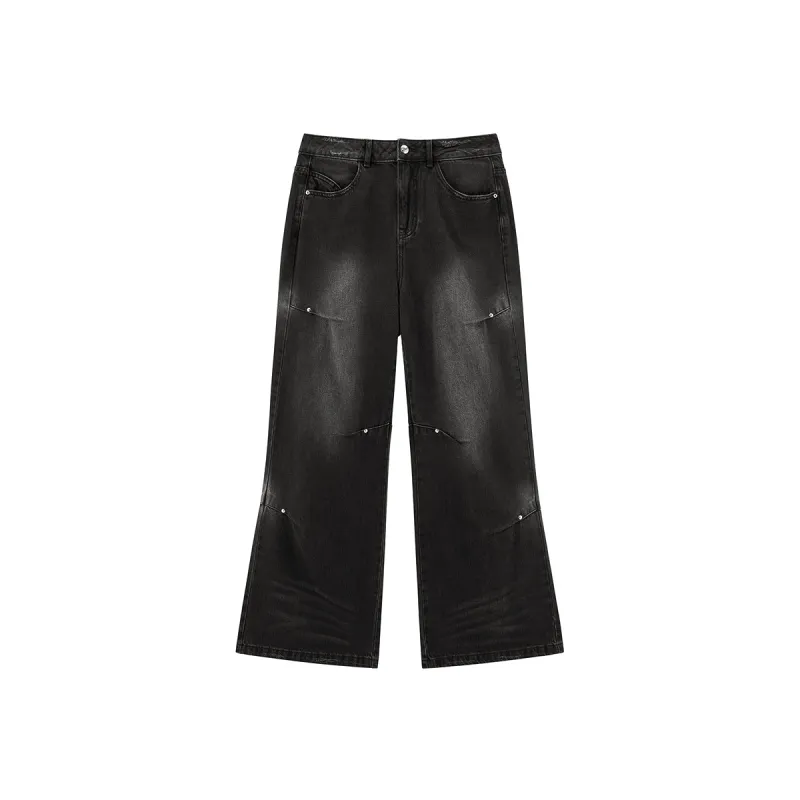 Women's High Waist Pleated Wide Leg Jeans sold by PEACEBIRD