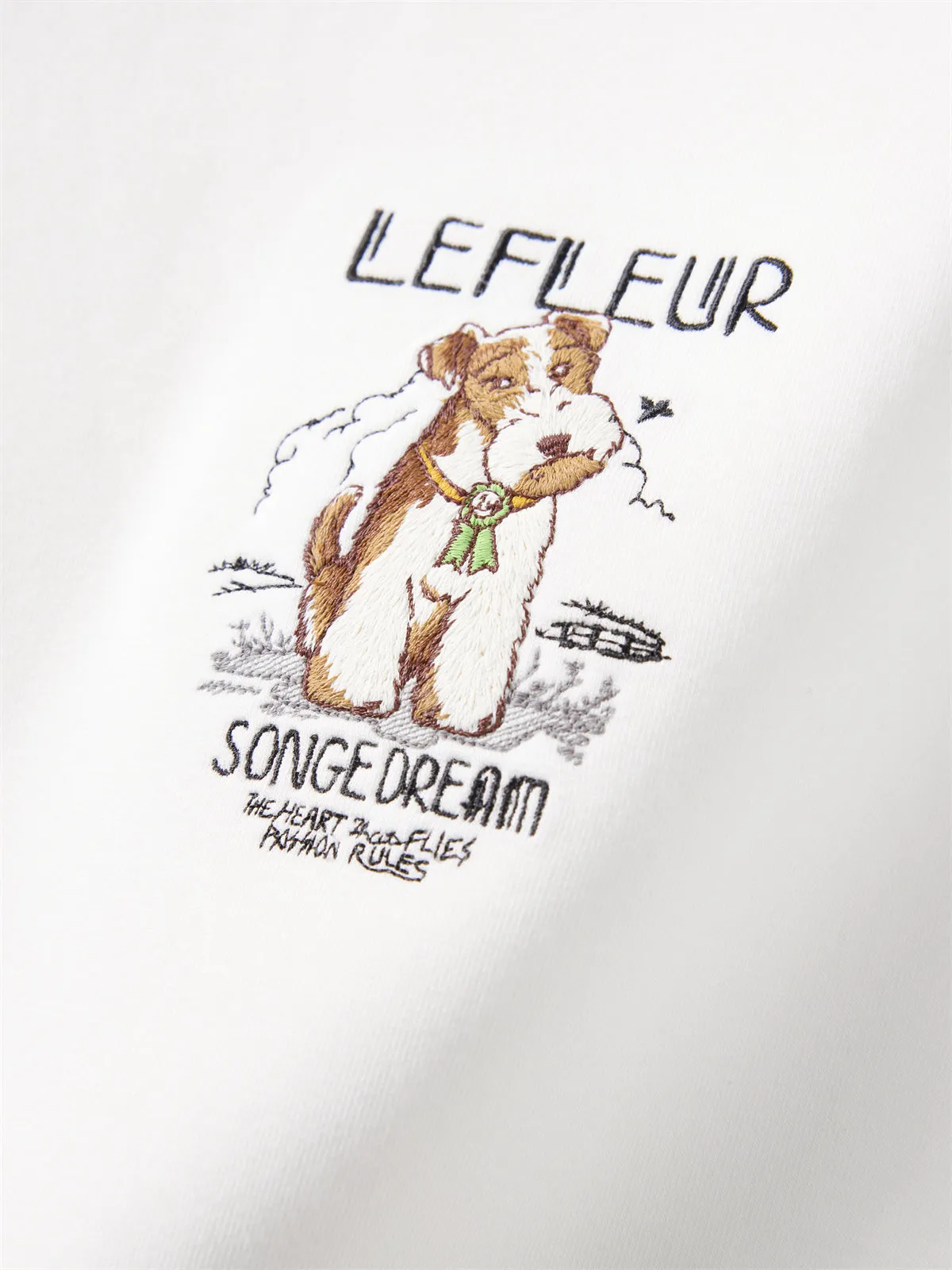 Men's Minimalist Embroidered Sweatshirt sold by PEACEBIRD product image thumbnail 4