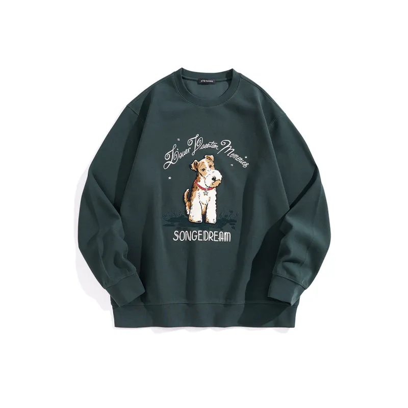 Men's Embroidered Animal Pattern Pullover sold by PEACEBIRD