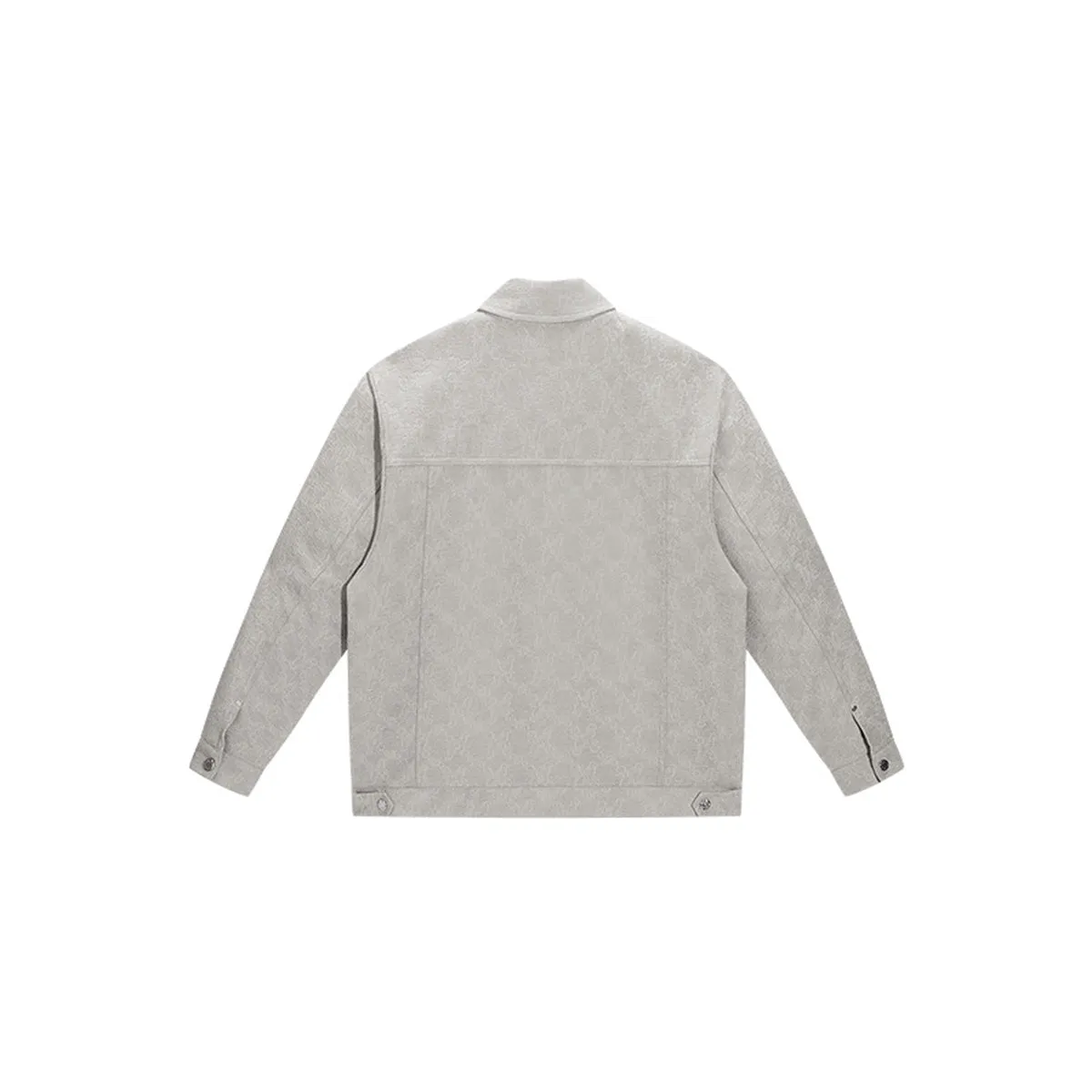 Men's Gray-Green Textured Jacquard Jacket sold by PEACEBIRD product image thumbnail 3