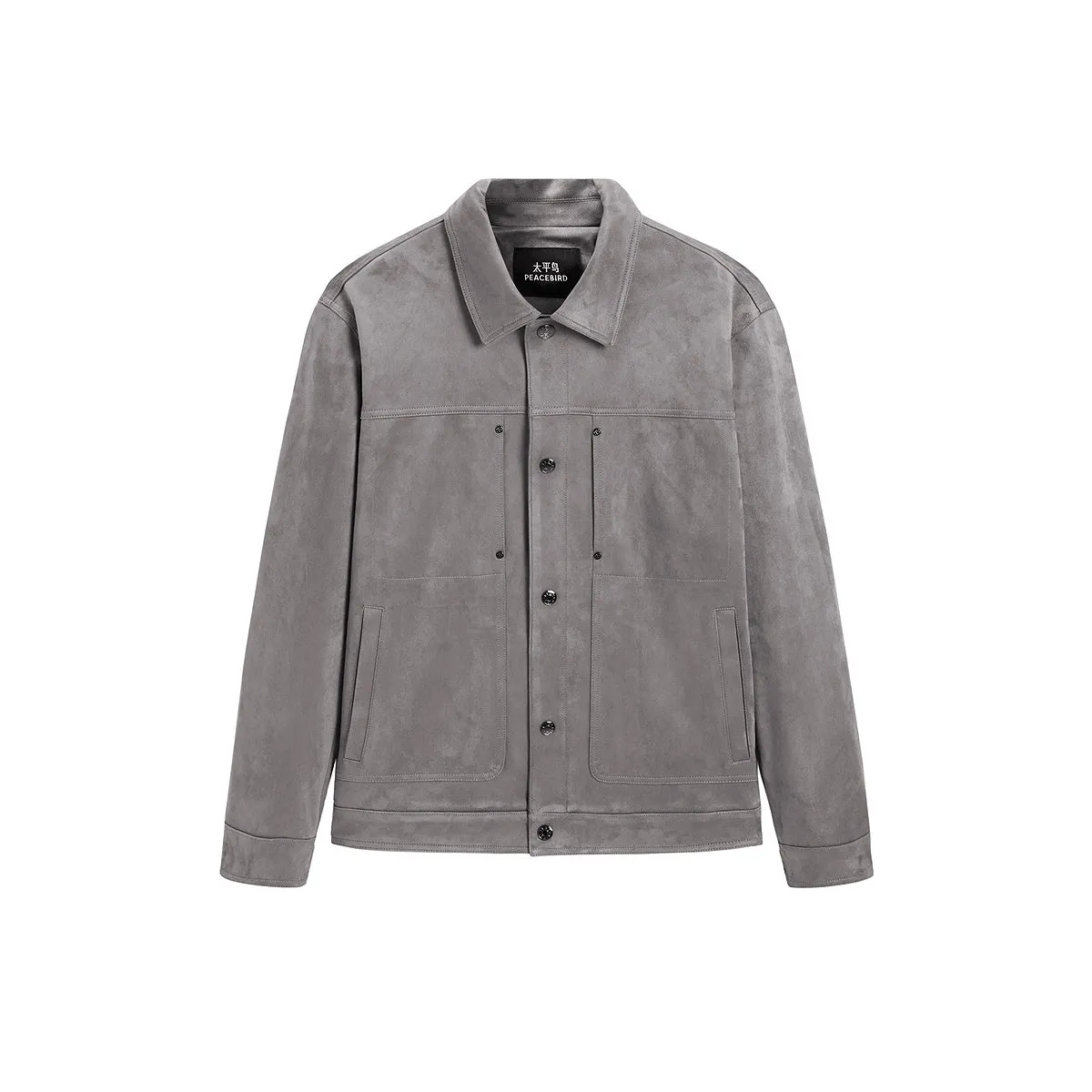 Men's Faux Suede Commuter Jacket sold by PEACEBIRD