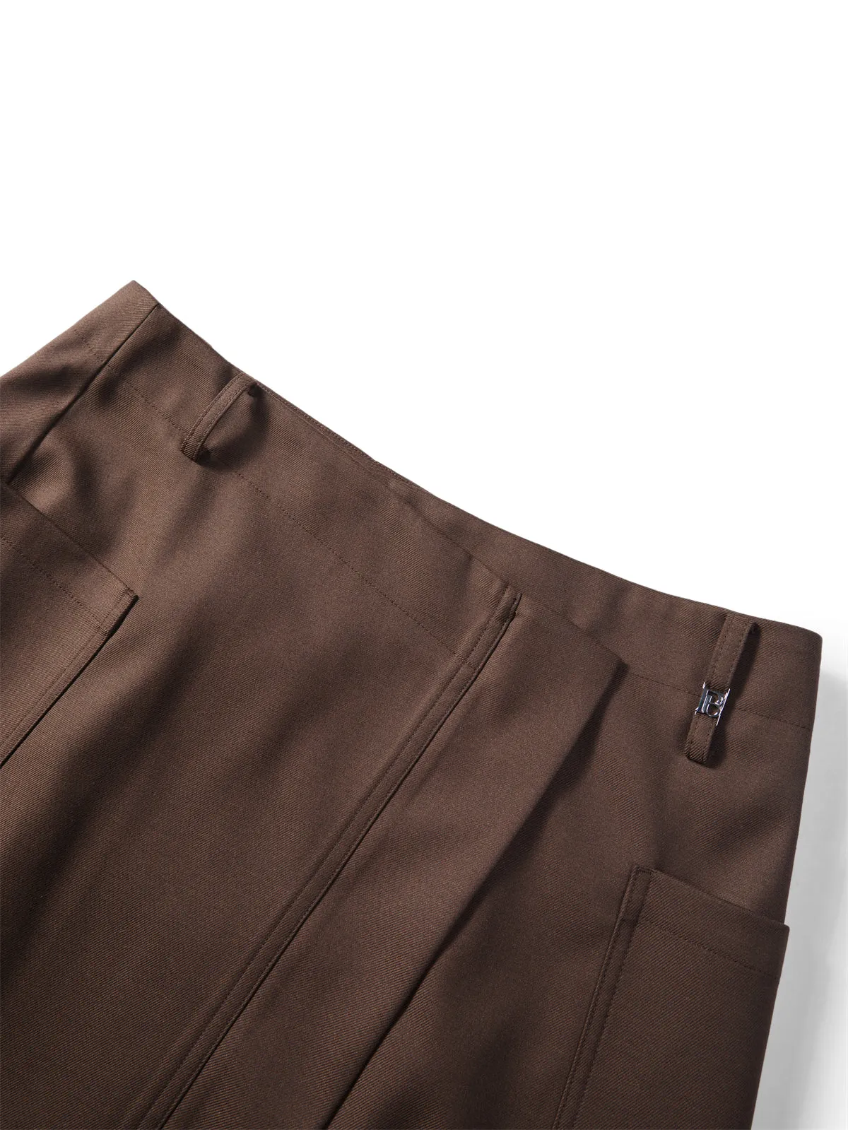 Women's Short Asymmetrical Skirt with Belt sold by PEACEBIRD product image thumbnail 3