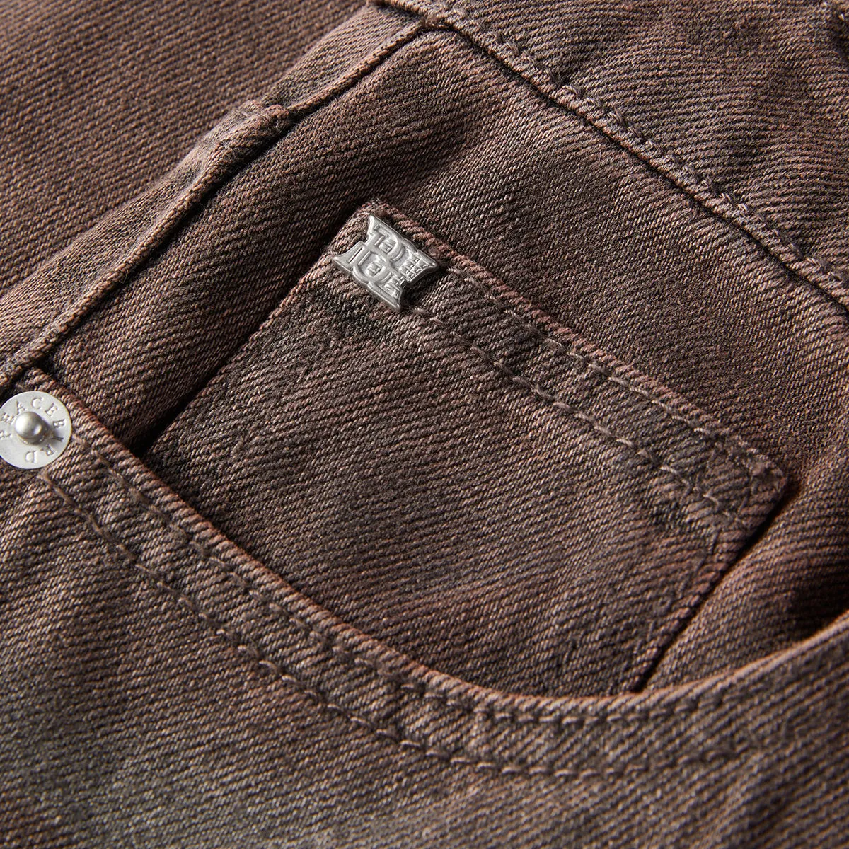 Women's Vintage Straight-Leg Washed Jeans sold by PEACEBIRD product image thumbnail 4