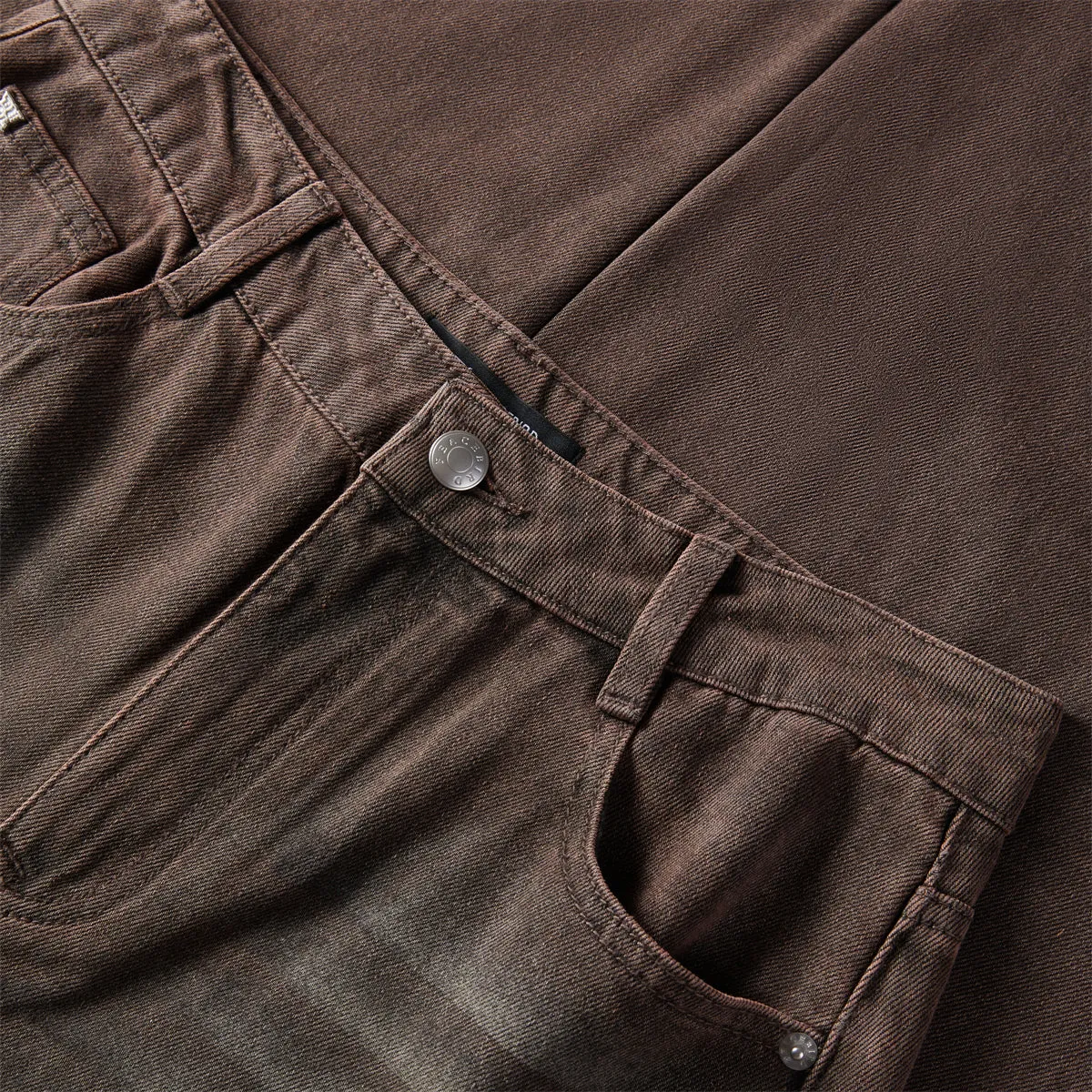 Women's Vintage Straight-Leg Washed Jeans sold by PEACEBIRD product image thumbnail 3