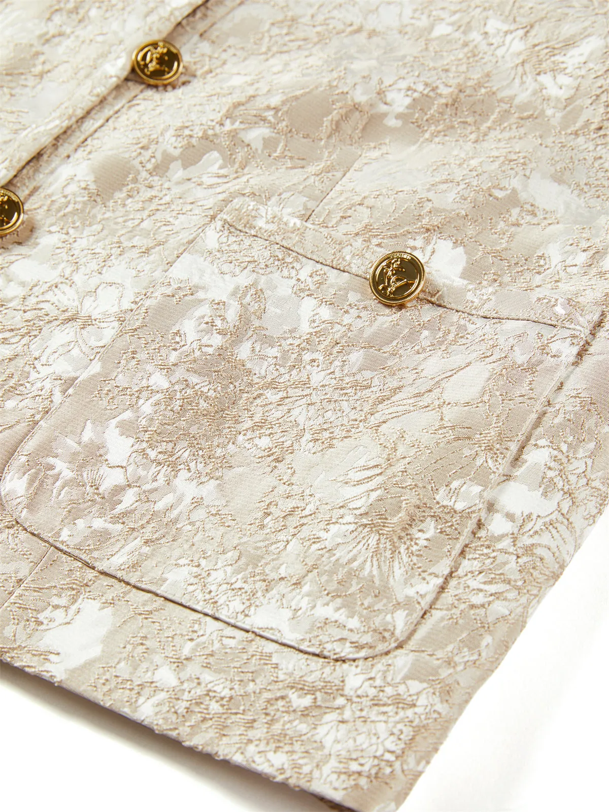 Women's Jacquard Fabric Jacket sold by PEACEBIRD product image thumbnail 5