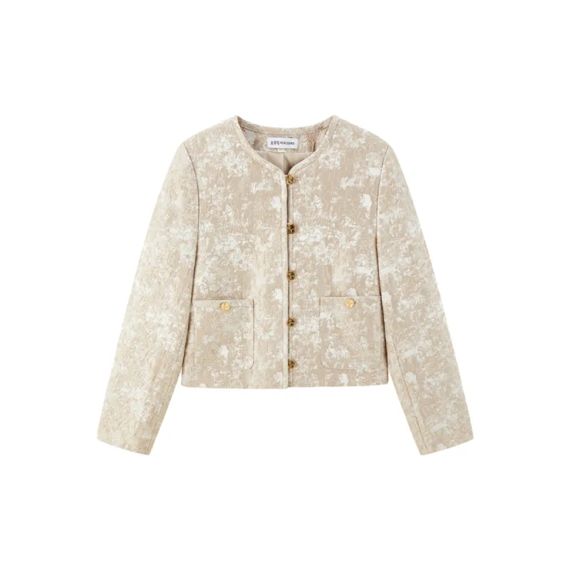 Women's Jacquard Fabric Jacket sold by PEACEBIRD