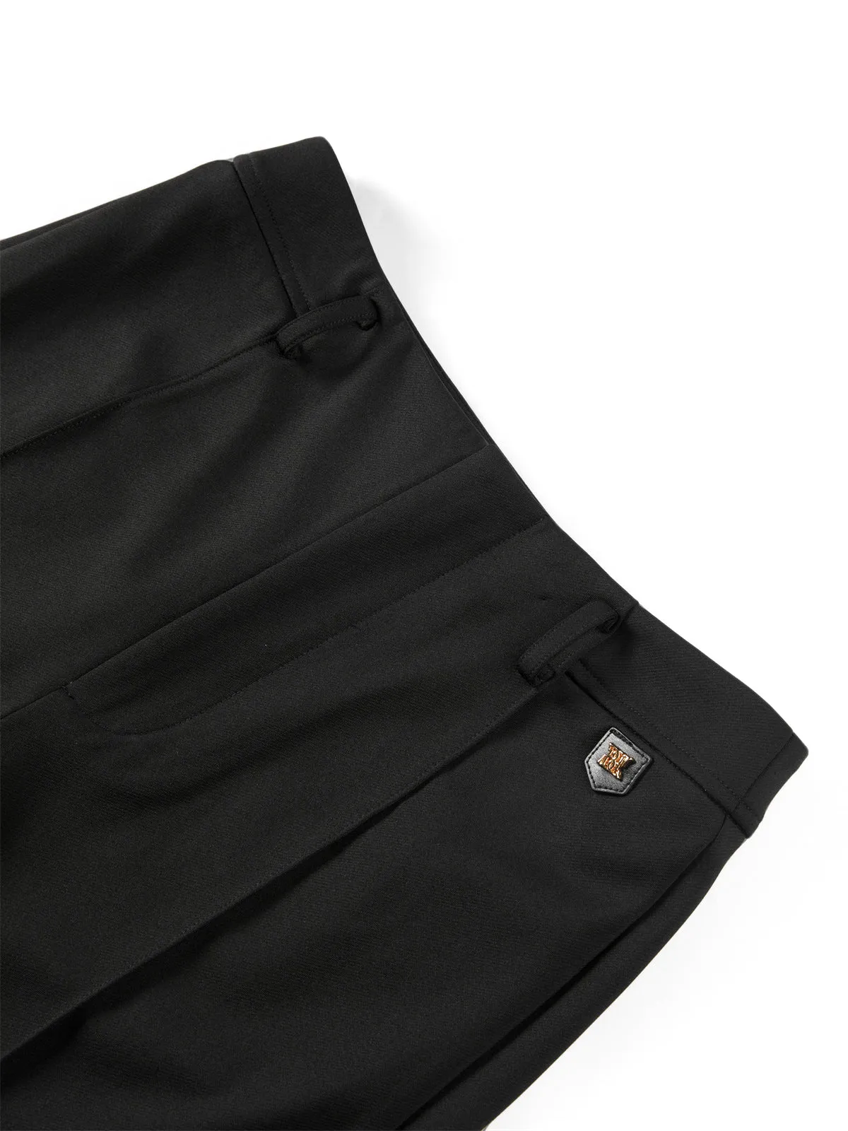 Women's High Waist Flared Pants with Side Slit sold by PEACEBIRD product image thumbnail 4