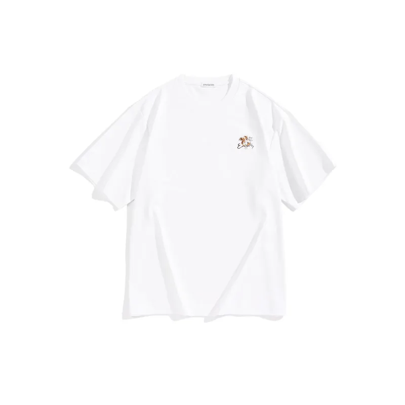 Men's Soft Cartoon Embroidered T-Shirt sold by PEACEBIRD