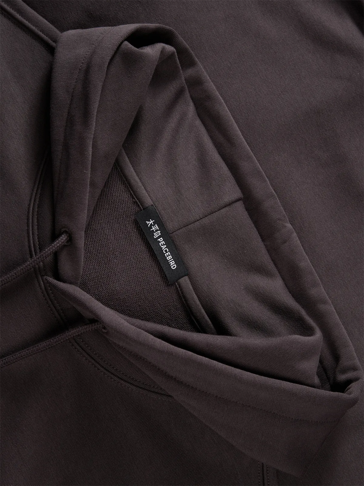 Men's Contrast Embroidered Hooded Sweatshirt sold by PEACEBIRD product image thumbnail 3