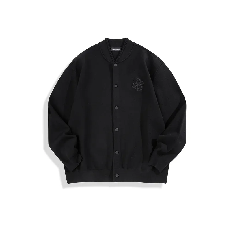 Men's Embroidered Stand Collar Knit Cardigan sold by PEACEBIRD