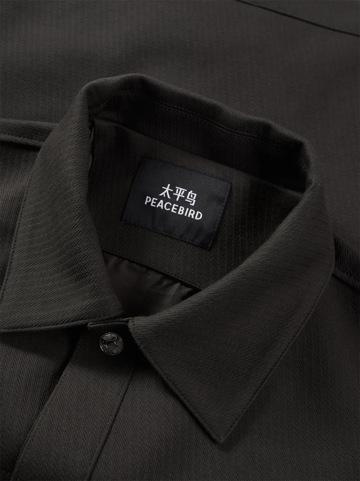 Men's Brown Textured Business Jacket sold by PEACEBIRD product image thumbnail 4