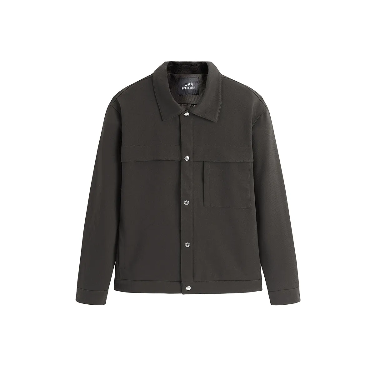 Men's Brown Textured Business Jacket sold by PEACEBIRD