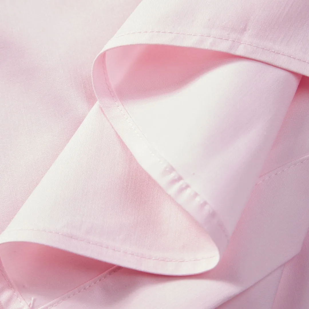 Women's Loose-Fit Embroidered Shirt with Tie-Cuff Sleeves sold by PEACEBIRD product image thumbnail 5