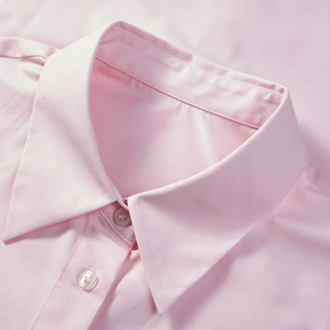 Women's Loose-Fit Embroidered Shirt with Tie-Cuff Sleeves sold by PEACEBIRD product image thumbnail 4