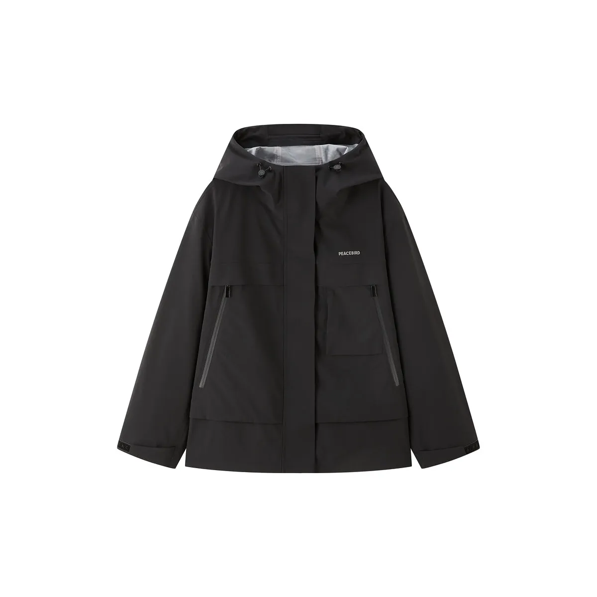 Women's Windproof Hooded Softshell Jacket sold by PEACEBIRD product image thumbnail 2