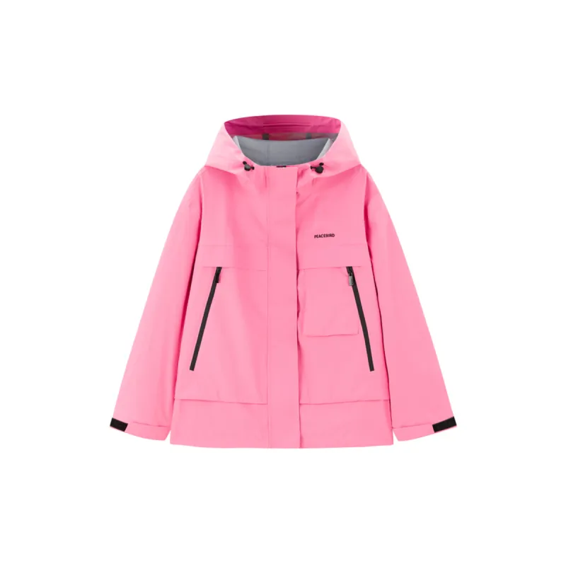 Women's Windproof Hooded Softshell Jacket made by PEACEBIRD