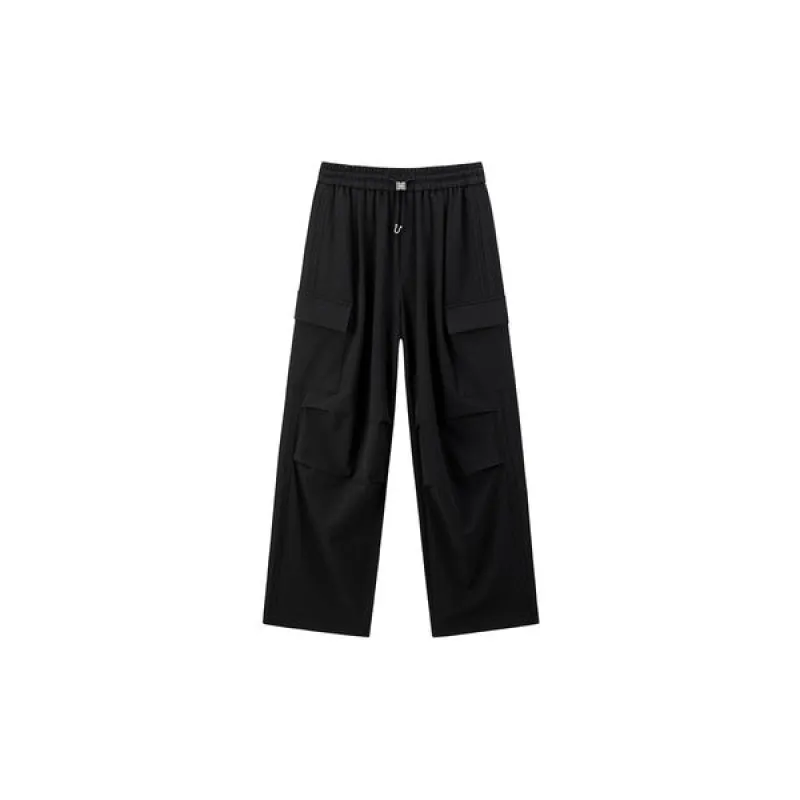 Women's High-Waist Straight-Leg Drawstring Pants sold by PEACEBIRD