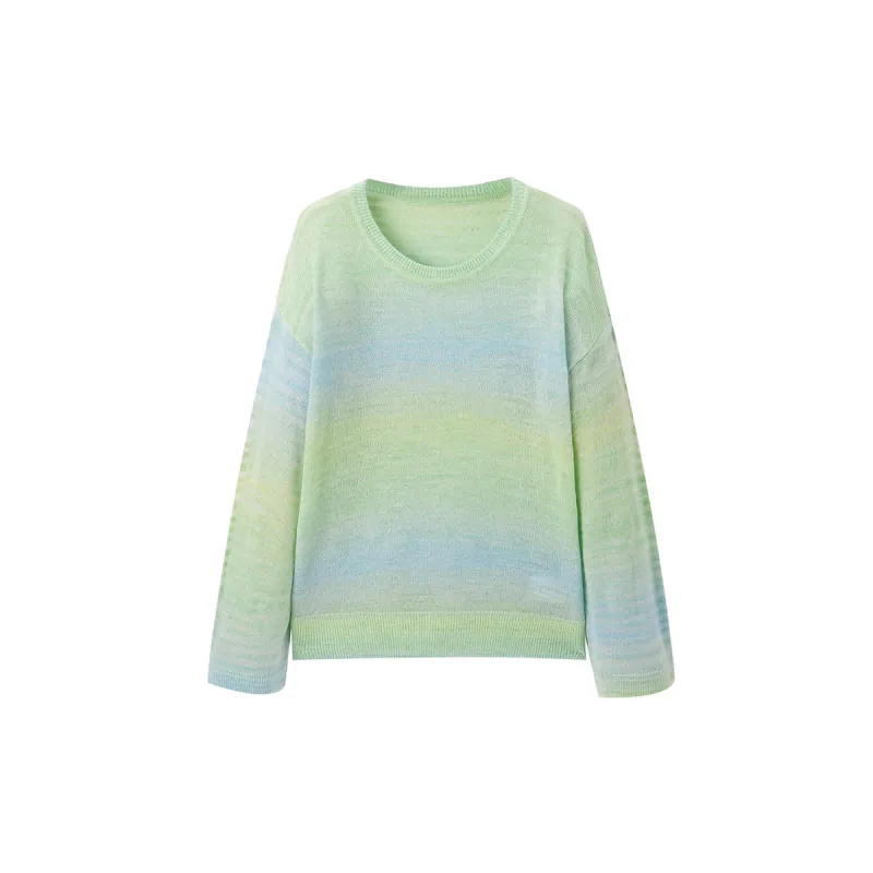 Women's Oversized Gradient Knit Sweater sold by PEACEBIRD
